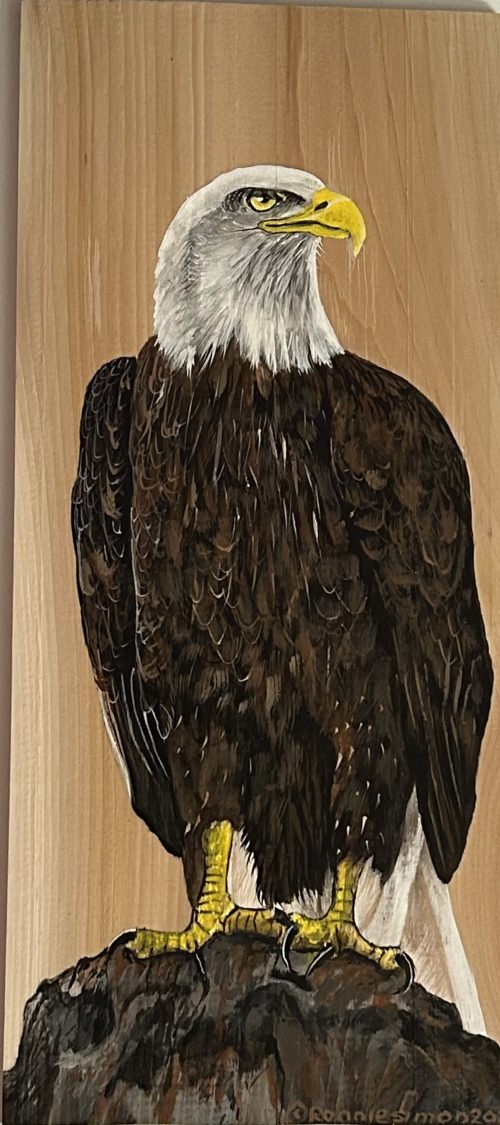 Eagle on Cedar Plank